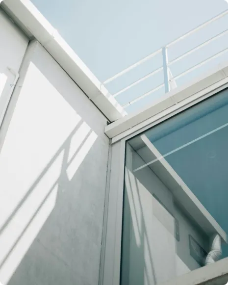 Terraza con balconera Venstal PVC